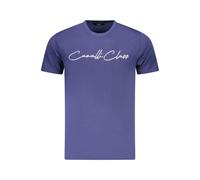 Cavalli Class Blu Cotton Men T-Shirt - XXL