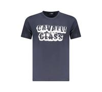 Cavalli Class Blue Cotton Men T-Shirt - L