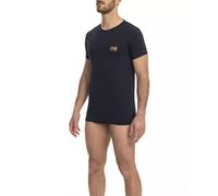 Cavalli Class "Blue Cotton Men T-Shirt" - L
