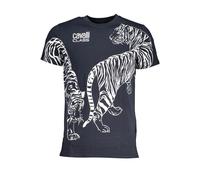 Cavalli Class Blue Cotton Men T-Shirt - XL