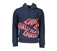 Cavalli Class Blue Cotton Men's Sweatshirt - M