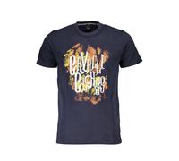 Cavalli Class Blue Cotton Men's T-Shirt - L