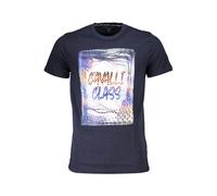 Cavalli Class Blue Cotton Men's T-Shirt - L