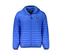 Cavalli Class Blue Polyamide Men Jacket - XL