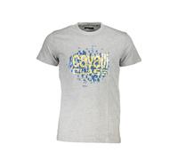 Cavalli Class Brown Cotton Men T-Shirt - XL