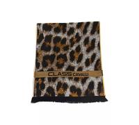 Cavalli Class Brown Wool Men Scarf