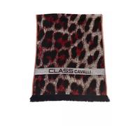 Cavalli Class Burgundy Wool Men Scarf