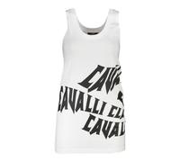 Cavalli Class - Canotta in Cotone Bianco con Stampa - - Tops - Donna - Bianco - L