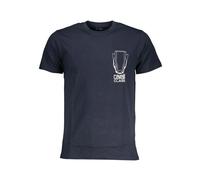 Cavalli Class - Cotton T-Shirt - -Tops -Uomo -Blu -L