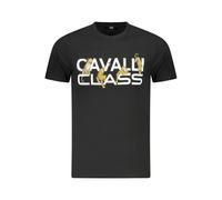 Cavalli Class - Cotton T-Shirt - -Tops -Uomo -Nero -M