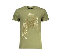 Cavalli Class - Cotton T-Shirt - -Tops -Uomo -Verde -L