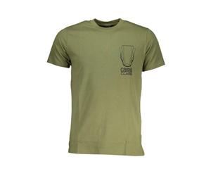 Cavalli Class - Cotton T-Shirt - -Tops -Uomo -Verde -M