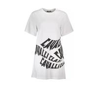 Cavalli Class - Abito Corto in Cotone Bianco - -Dresses -Donna -Bianco -S