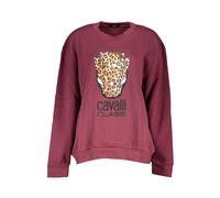 Cavalli Class - Elegante felpa in pile viola - - Sweatshirts & Hoodies - Donna - Viola - M