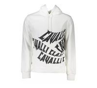 Cavalli Class - Felpa bianca con cappuccio e stampa logo - - Sweatshirts & Hoodies - Uomo - Bianco - M