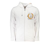 CAVALLI CLASS FELPA CON ZIP UOMO BIANCO TAGLIA = 3XL