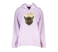 Cavalli Class, ,Sweatshirts & Hoodies ,Donna ,Viola ,2XL Felpe col cappuccio