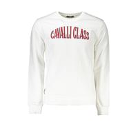 CAVALLI CLASS FELPA SENZA ZIP UOMO BIANCO TAGLIA = 2XL
