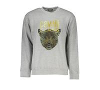 CAVALLI CLASS FELPA SENZA ZIP UOMO GRIGIO TAGLIA = L