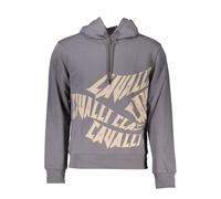 Cavalli Class Gray Cotton Men Sweater - L