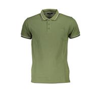 Cavalli Class Green Cotton Men Polo Shirt - L