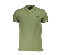 Cavalli Class Green Cotton Men Polo Shirt - M