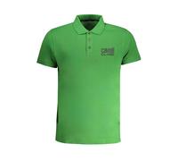 Cavalli Class Green Cotton Polo Shirt - XXL
