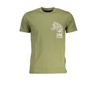 Cavalli Class Green Cotton T-Shirt - XXL