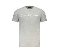 Cavalli Class Grigio Cotton Men T-Shirt - M
