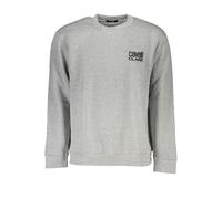 Cavalli Class Grigio Polyester Men Sweatshirt - S