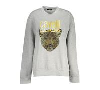 Cavalli Class Grigio Polyester Woman Sweatshirt - M