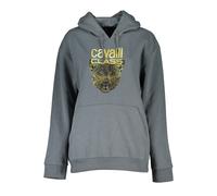 Cavalli Class Grigio Polyester Women Sweatshirt - L