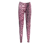 Cavalli Class, ,Trousers ,Donna ,Rosa ,L Leggings Rosa con Stampa Logo Donna