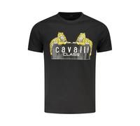 Cavalli Class - Leopards Graphic Tee - -Tops -Uomo -Nero -2XL