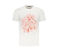 Cavalli Class - Logo Cotton T-Shirt - - Tops - Uomo - Bianco - M