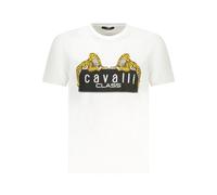 Cavalli Class - Magliette Bianca in Cotone con Logo - - Tops - Uomo - Bianco - L