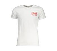 Cavalli Class - Magliette Bianca in Cotone con Stampa Logo - - Tops - Uomo - Bianco - L