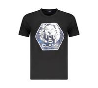 Cavalli Class - Magliette Nera con Leone Grafico - - Tops - Uomo - Nero - XL