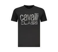 Cavalli Class - Magliette Nera con Logo Zebra - -Tops -Uomo -Nero -M