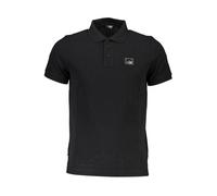 Cavalli Class Nero Cotton Men Polo - M