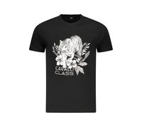 Cavalli Class Nero Cotton Men T-Shirt - XL