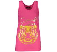 Cavalli Class Pink Cotton Tank Top - S