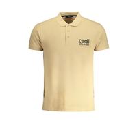 Cavalli Class - Polo in Cotone Beige con Logo - -Tops -Uomo -Beige -L