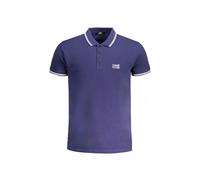 Cavalli Class - Polo in Cotone Blu con Ricamo - -Tops -Uomo -Blu -M