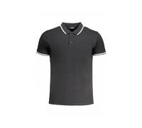 Cavalli Class - Polo in Cotone Nero con Ricamo - -Tops -Uomo -Nero -XL