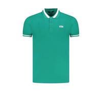Cavalli Class - Polo in Cotone Verde Colletto Classico - -Tops -Uomo -Verde -M