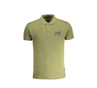 Cavalli Class - Polo in Cotone Verde con Maniche Corte e Bottoni - -Tops -Uomo -Verde -XL