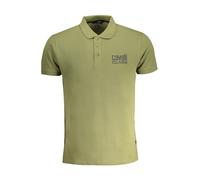 Cavalli Class - Polo in Cotone Verde con Maniche Corte e Bottoni - -Tops -Uomo -Verde -XL