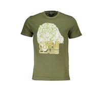 Cavalli Class - Printed Logo T-Shirt - -Tops -Uomo -Verde -2XL