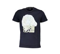 Cavalli Class, ,Tops ,Uomo ,Blu ,L Stampa Logo Magliette Manica Corta